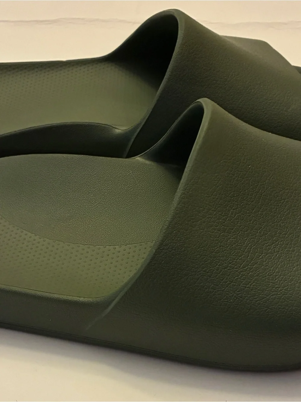 Slide Sandals - Olive Green - Picture 2 of 7